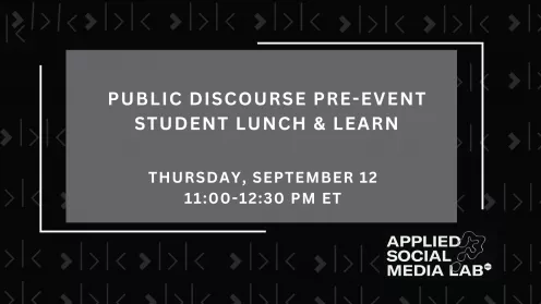 Public Discourse Student Pre-Event Lunch & Learn